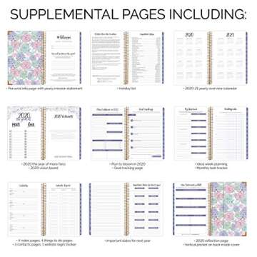 HARDCOVER bloom daily planners 2020 Calendar Year Day Planner (January 2020 - December 2020) - Passion/Goal Organizer - Monthly & Weekly Inspirational Agenda Book - 6" x 8.25" - Succulents