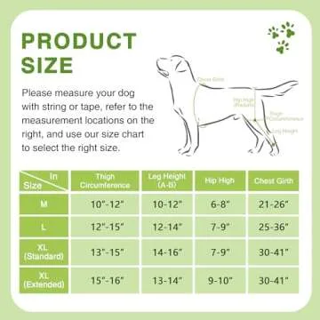 Furtent Dog ACL Brace - Adjustable Leg Support for Recovery