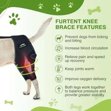 Furtent Dog ACL Brace - Adjustable Leg Support for Recovery