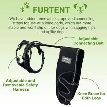 Furtent Dog ACL Brace - Adjustable Leg Support for Recovery