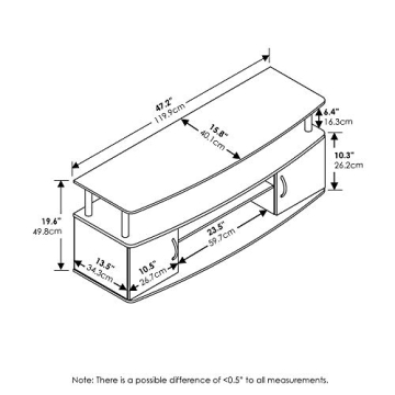 Furinno JAYA Large Entertainment Stand for TVs up to 55"