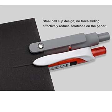 5pcs Quick Dry Gel Pens Set for Smooth Writing