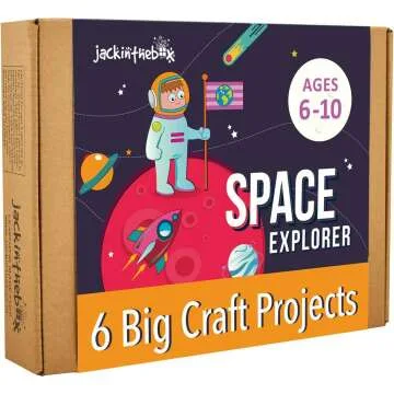 6-in-1 Space Craft Kit for Kids Ages 6-10