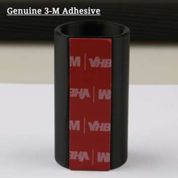 Chapstick Holder for Car, Lip Balm Holder for Interior Car Accessories for Women Must Have Black Pack of 2