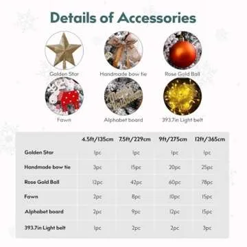 4.5FT Artificial Pencil Christmas Tree with LED Lights