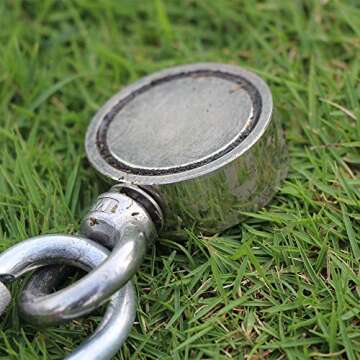 MHDMAG Double Sided Fishing Magnet with 1000lbs Strength