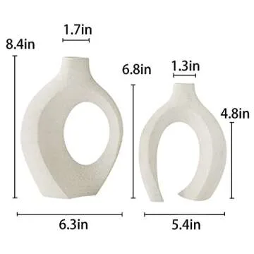 Elegant Ceramic Vases Set - Perfect for Home Decor