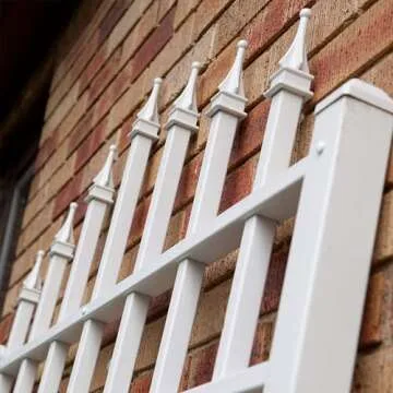 Dura-Trel Winchester 57 x 95 Inch PVC Vinyl Outdoor Garden Patio Trellis, with Wall Mounting Screws, White