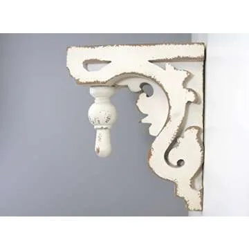 Distressed IETEK Wall Shelf - Elegant Bookend Solution