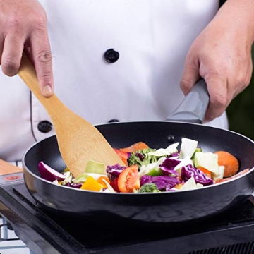 6-Piece Bamboo Wooden Spoons Set for Non-Stick Cookware