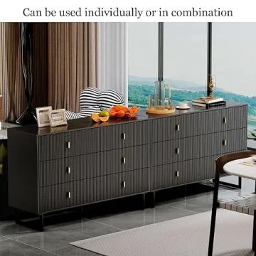 Chrangmay Modern 6-Drawer Chest Spacious Safe Storage