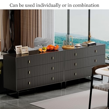 Chrangmay Modern 6-Drawer Chest Spacious Safe Storage