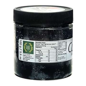 Caviart Award-winning Vegan Caviar - Black Seaweed Flavor 3.5 oz