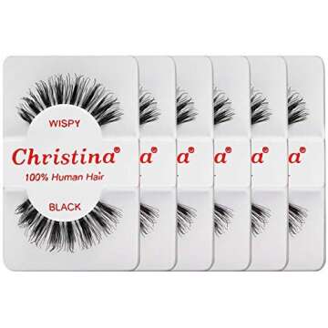 6 Packs Eyelashes - #WISPY (Christina)
