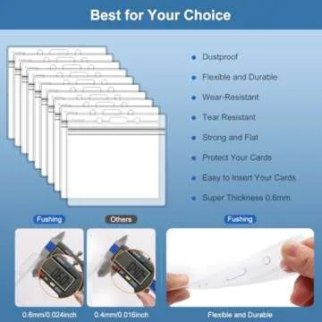 Fushing ID Badge Holders & Lanyards - 30Pcs Set