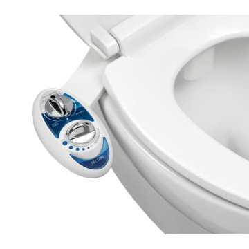 LUXE Bidet NEO 185 - Self-Cleaning, Dual Nozzle, Non-Electric Bidet Attachment for Toilet Seat, Adju...