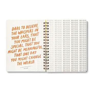 Compendium Spiral Notebook - Rumi Quote Inspiration