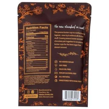 ChocZero Dark Chocolate Peanut Butter Cups, Vegan, Sugar Free, Low Carb, Gluten Free, 32 Individually Wrapped Cups Total, 4 Ounce (Pack of 4)