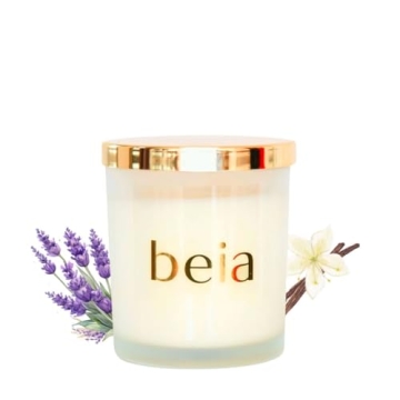 Beia Lavender Candle - High End Luxury Candle for Home Decor - Relaxing Lavender with Notes of Vanil...