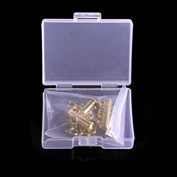 Necklace Spacer Clasp Layering Clasps Layered Necklace Detangler Slide Clasp Lock Necklace Connector for Layered Bracelet Jewelry Craft Necklace (3pcs gold)