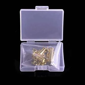 Necklace Spacer Clasp Layering Clasps Layered Necklace Detangler Slide Clasp Lock Necklace Connector for Layered Bracelet Jewelry Craft Necklace (3pcs gold)