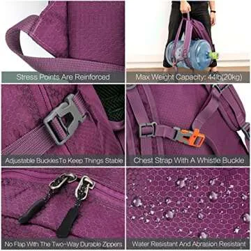 NEEKFOX Ultralight Packable Hiking Daypack for Travel