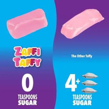 Zollipops Candy Clean Teeth Keto Sugar Free Taffy Assorted Flavors, 3 Oz (Pack of 1) - Dental-Friendly Taffy for a Sweet and Healthy Treat