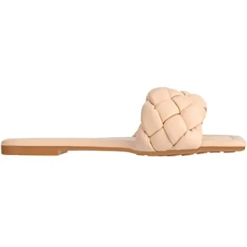 CLOVERLAY Yara Women's Stylish Eco-Friendly Slide Sandals