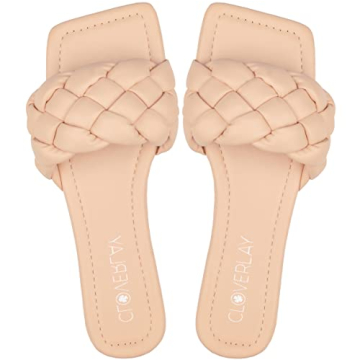 CLOVERLAY Yara Women's Stylish Eco-Friendly Slide Sandals