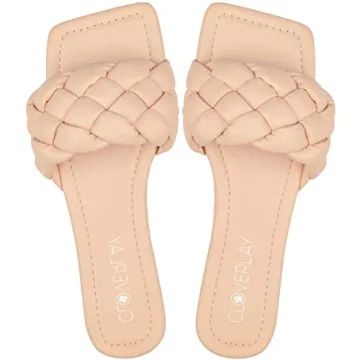 CLOVERLAY Yara Women's Stylish Eco-Friendly Slide Sandals