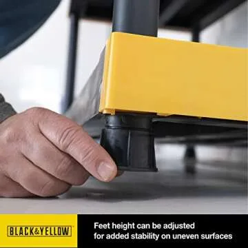 CX Black & Yellow® Heavy Duty Storage Containers - 8 Pack