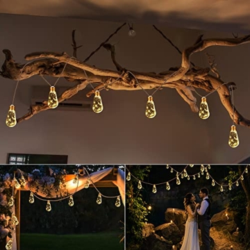 Solar Outdoor String Lights for Vintage Ambiance