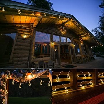 Solar Outdoor String Lights for Vintage Ambiance