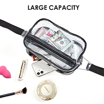 Clearworld Clear Fanny Pack, Stadium Approved and Stylish