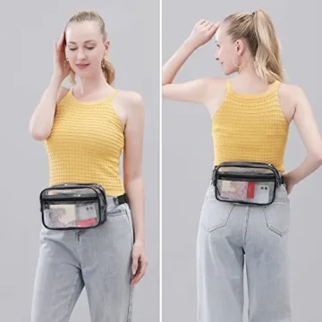 Clearworld Clear Fanny Pack, Stadium Approved and Stylish