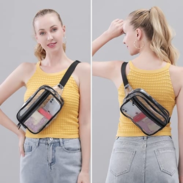 Clearworld Clear Fanny Pack, Stadium Approved and Stylish