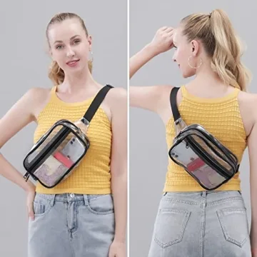 Clearworld Clear Fanny Pack, Stadium Approved and Stylish