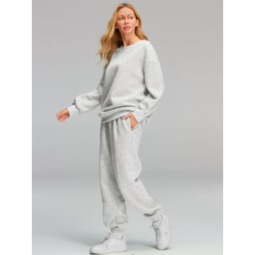 AUTOMET Oversized Sweatsuits Set for Women Stylish Comfort