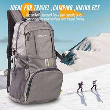 Dveda 35L Lightweight Packable Backpack Waterproof Durable Hiking Travel Backpack Daypack