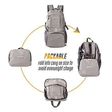 Dveda 35L Lightweight Packable Backpack Waterproof Durable Hiking Travel Backpack Daypack