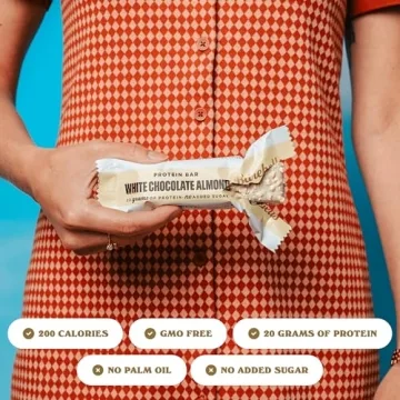 Barebells White Chocolate Almond Protein Bars - Healthy Snack at 20g Protein