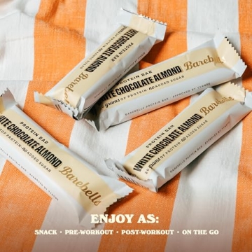 Barebells White Chocolate Almond Protein Bars - Healthy Snack at 20g Protein