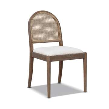 Jennifer Taylor Home Panama 18.5" Cane Rattan Side Dining Chair, Set of 2