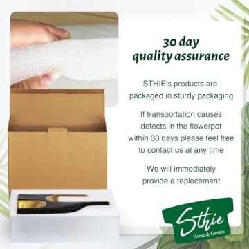 STHIE Stylish White Ceramic Flower Vases for Home Decor