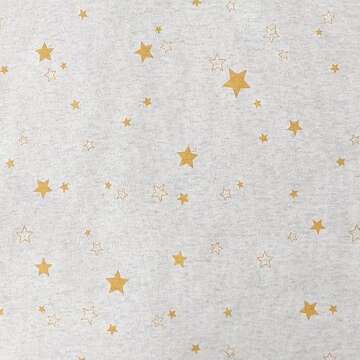 Owlivia Organic Cotton Baby Pajamas, Boys Girls 2-Pack Zip Front Sleep 'N Play, Footed Sleeper, Long Sleeve(0-3 Months, Golden Star & Mushroom)