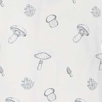 Owlivia Organic Cotton Baby Pajamas, Boys Girls 2-Pack Zip Front Sleep 'N Play, Footed Sleeper, Long Sleeve(0-3 Months, Golden Star & Mushroom)