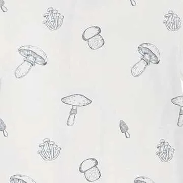 Owlivia Organic Cotton Baby Pajamas, Boys Girls 2-Pack Zip Front Sleep 'N Play, Footed Sleeper, Long Sleeve(0-3 Months, Golden Star & Mushroom)