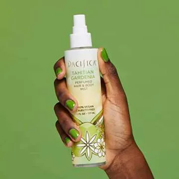 Pacifica Beauty, Tahitian Gardenia Hair Perfume & Body Spray, Citrus Gardenia and Jasmine Notes, Clean Perfume & Fragrance, Vegan & Cruelty Free, Phthalate-Free, Paraben-Free