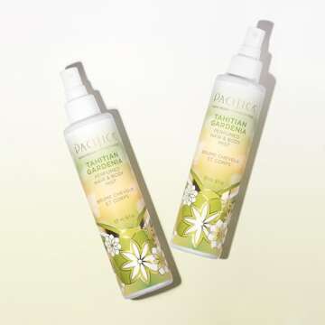 Pacifica Beauty, Tahitian Gardenia Hair Perfume & Body Spray, Citrus Gardenia and Jasmine Notes, Clean Perfume & Fragrance, Vegan & Cruelty Free, Phthalate-Free, Paraben-Free