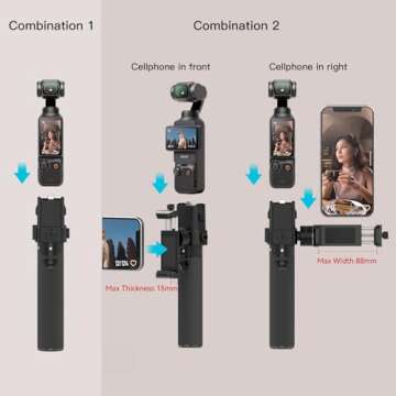 Smatree Portable Osmo Pocket 3 Power Stick (Power Bank) Compatible for DJI Osmo Pocket 3, Handheld S...